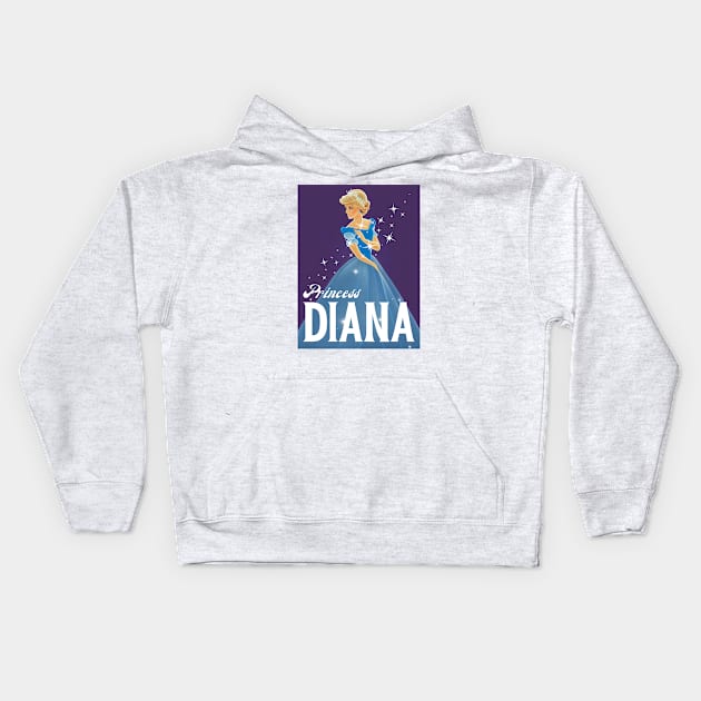 Diana - Fairy Tale Princess II - Princess Diana Kids Hoodie by Fenay-Designs